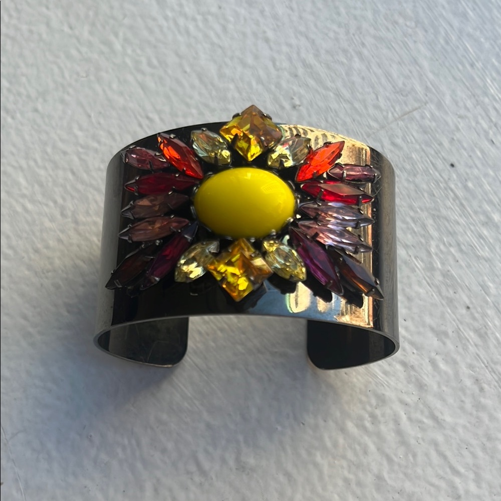 DANNIJO Multicolor Gemstone Cuff Bracelet